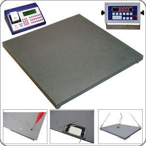 bilance da pavimento con visore elettronico dotate di 4 celle di carico anche inox bilance da pavimento con visore elettronico
